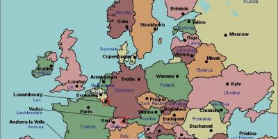 Mapa bukureštu evropi
