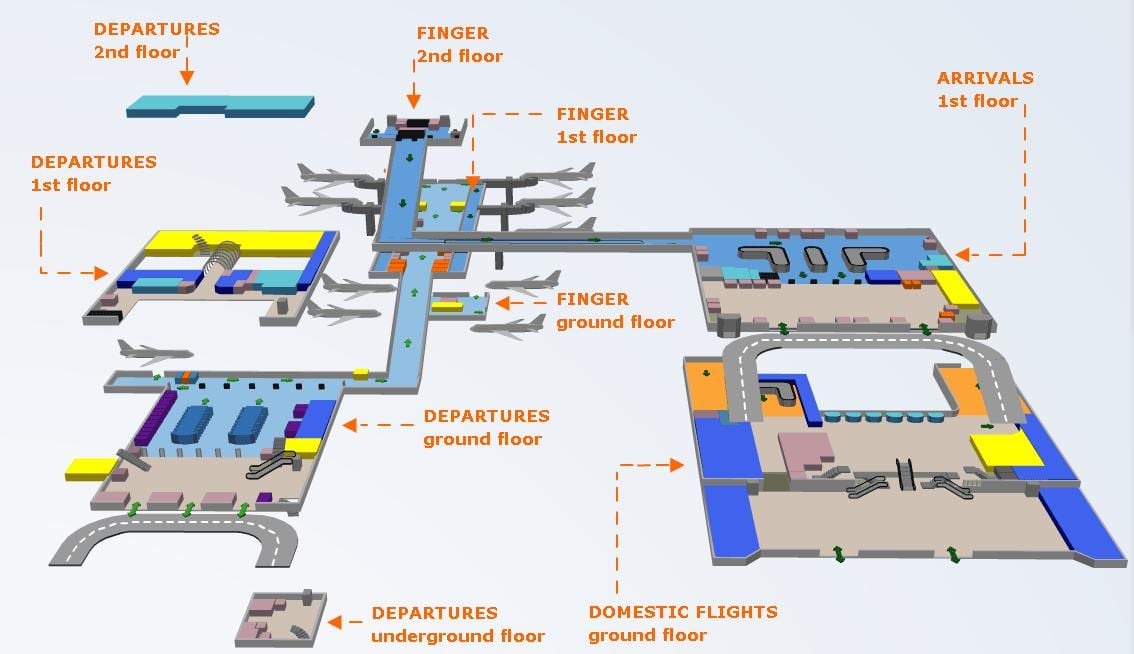 / key aerodrom mapu