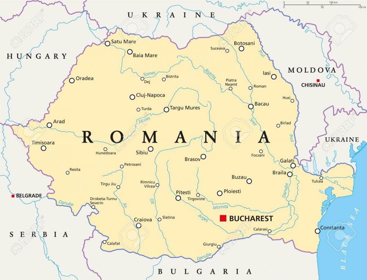 mapa bukureštu rumunija