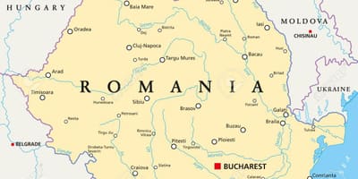 Mapa bukureštu rumunija