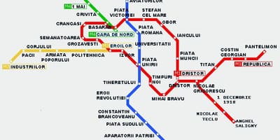 Tramvaj mapu bukureštu